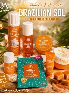 NWT Spa Luxury 7 piece Brazilian Sol set